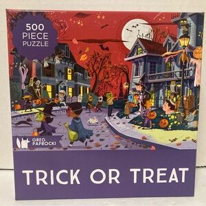 Trick or Treat 500 Piece Jigsaw Puzzle by Paprocki, Greg 2023 Complete
